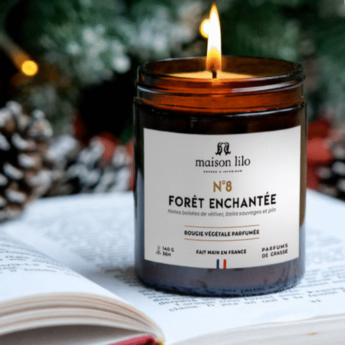 Bougie végétale parfumée N°11 Forêt enchantée 140g