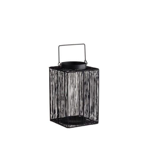 Lanterne métal Oslo 30 cm noir mat