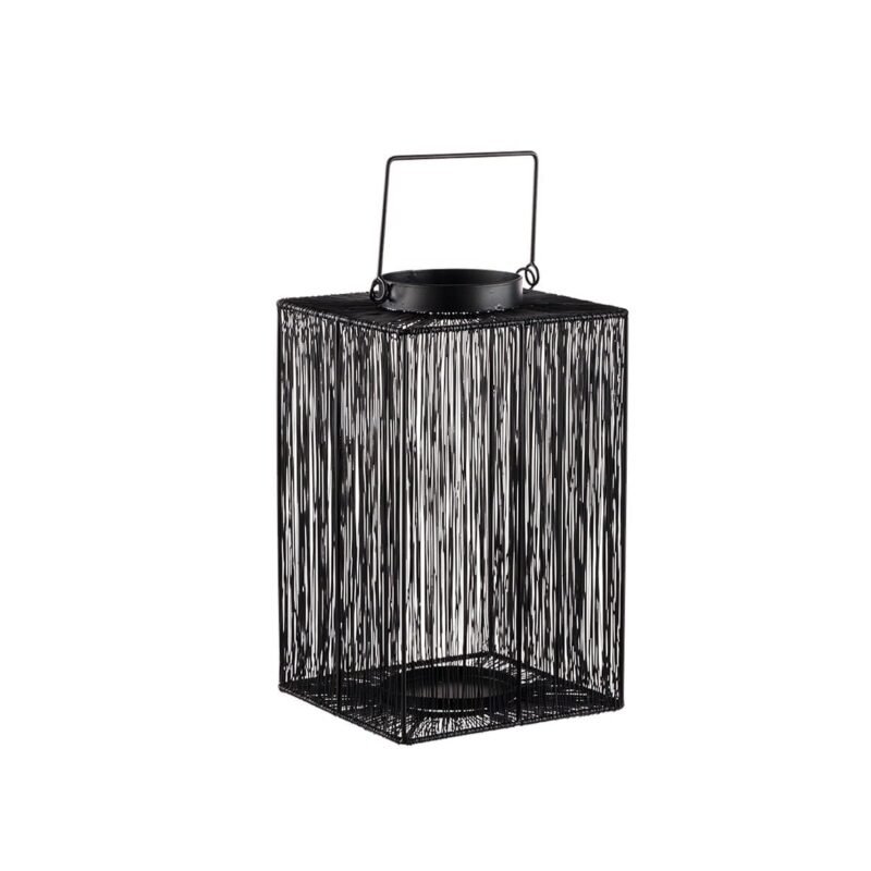 Grande lanterne métal Oslo 36cm noir mat