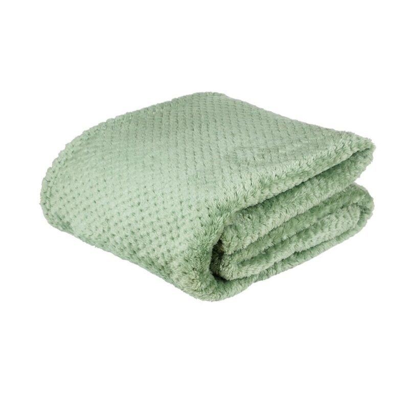 PLD317 Plaid Super Moelleux sauge 100% recyclé