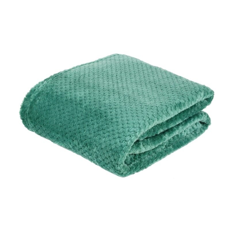 PLD364 Plaid Super Moelleux émeraude