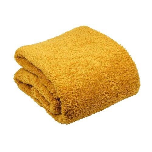 Grand Plaid Cocoon moutarde