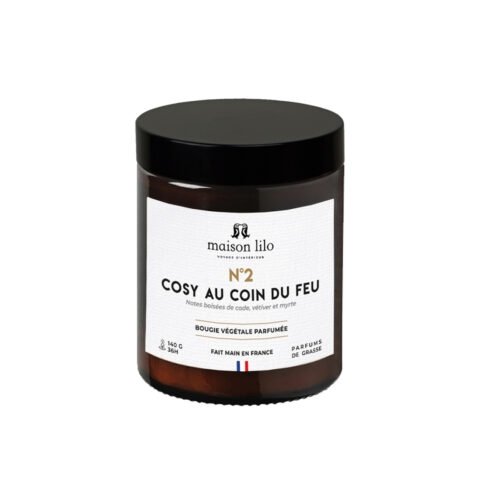 Bougie parfumée 140g (36h) Cosy au coin du feu