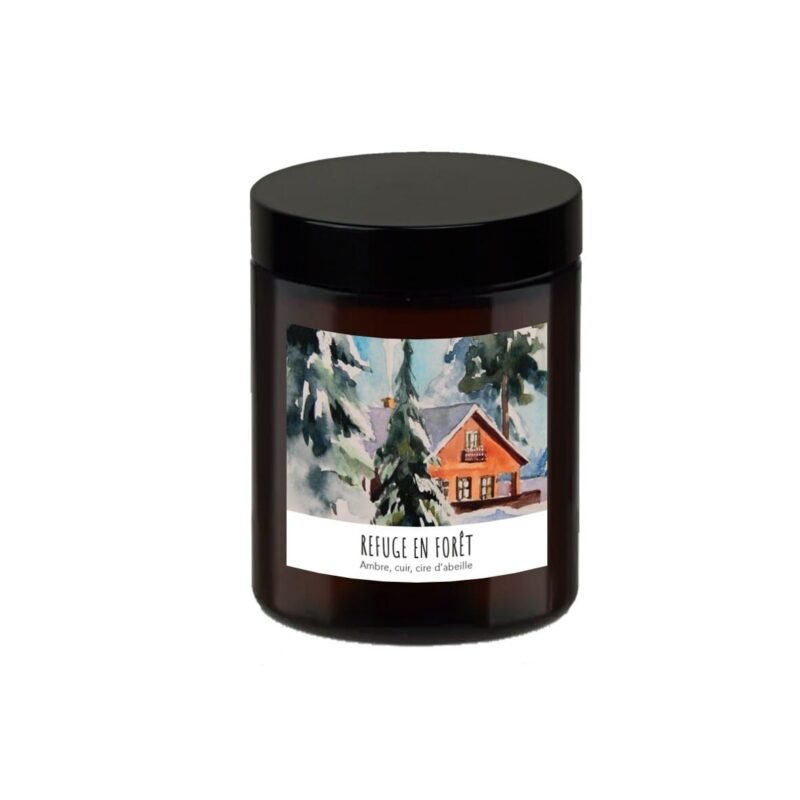 SEN033 Bougie parfumée 140g (36h) Refuge en forêt