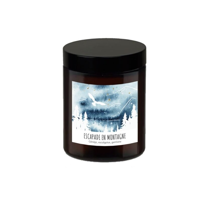SEN035 Bougie parfumée 140g (36h) Escapade en montagne