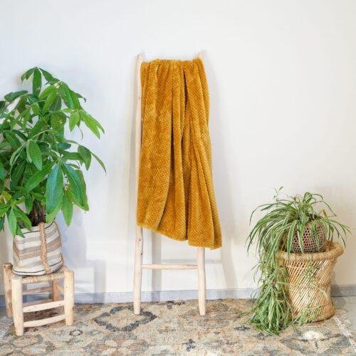 Plaid Super Moelleux curry