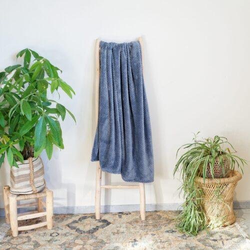 Plaid Super Moelleux storm 100% recyclé