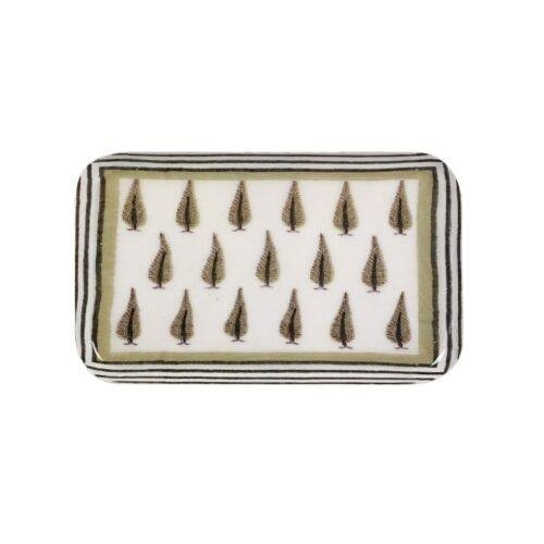 Plateau métal émaillé Toscane