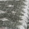 PLD244 Plaid coton épais Atlas doublé sherpa écru et kaki