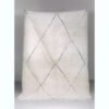 BENI OUARAIN LOSANGES NOIRS DANS LA TRAME 165 x 242 Tapis Beni Ouarain losanges noirs brodés dans la trame