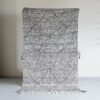 Tapis Zanafi losanges noir et blanc