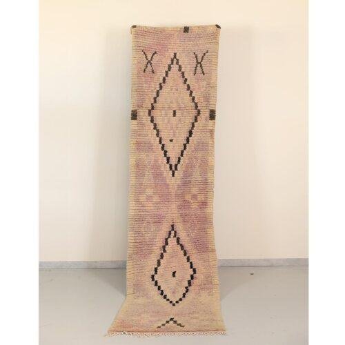 Tapis de couloir  Boujaad vintage "Pink Diamond"