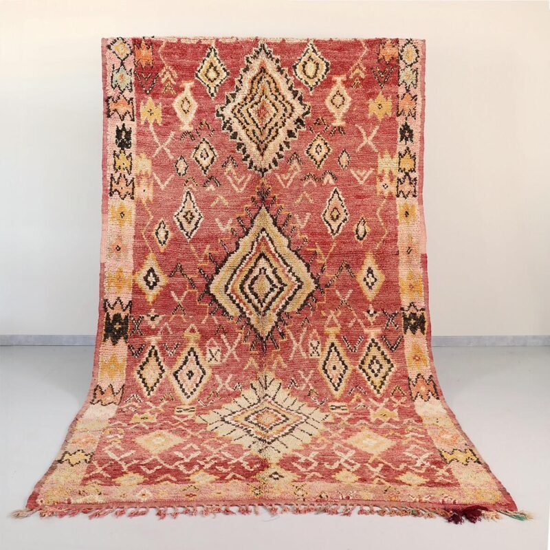 AN1A9019 carré OK Tapis Boujaad ancien "Terracotta Dream"
