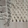 Grand tapis Beni Ouarain "shaggy" écru et taupe