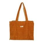 Sac cabas velours côtelé - Orange