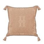 Housse de coussin carré Berbère - argile