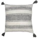 Housse de coussin carré Lisboa - naturel/granit