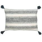 Housse de coussin rectangle Lisboa - naturel/granit