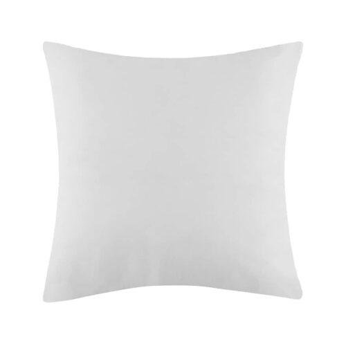 Garniture de coussin carré 100% polyester blanc