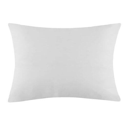 Garniture de coussin rectangle 100% polyester blanc