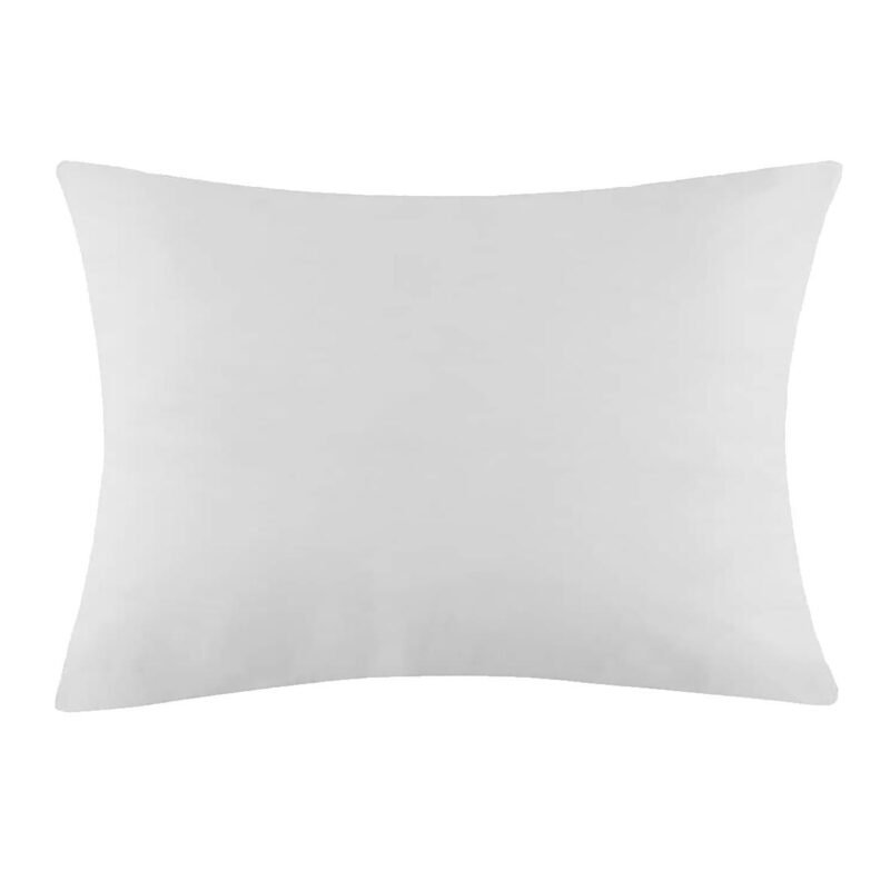 Garniture de coussin rectangle 100% polyester blanc