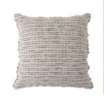 Housse de coussin lin Luberon - naturel/noir