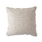 Housse de coussin lin Luberon - naturel/blanc