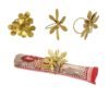 6 ronds de serviette nature assortis