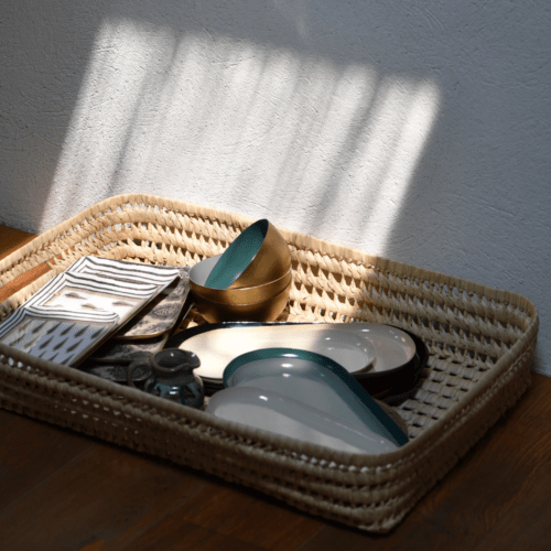 Grand plateau tressé