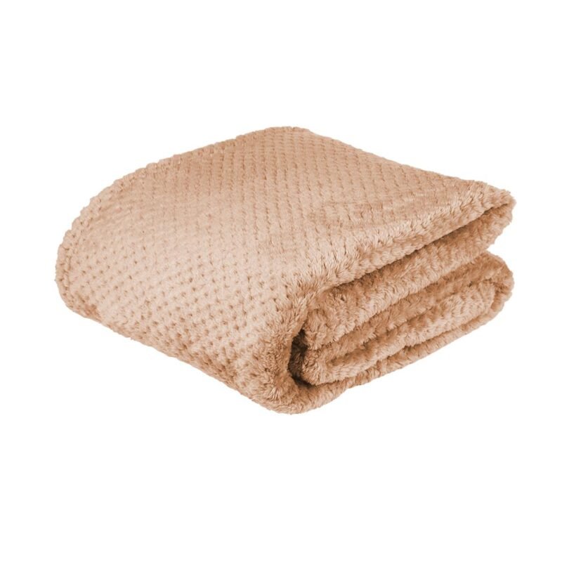 Plaid Super Moelleux blush 100% recyclé