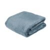 PLD393 Plaid Super Moelleux bleu baltique 100% recyclé