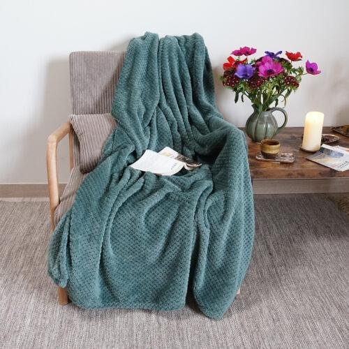 Plaid Super Moelleux  épicea 100% recyclé