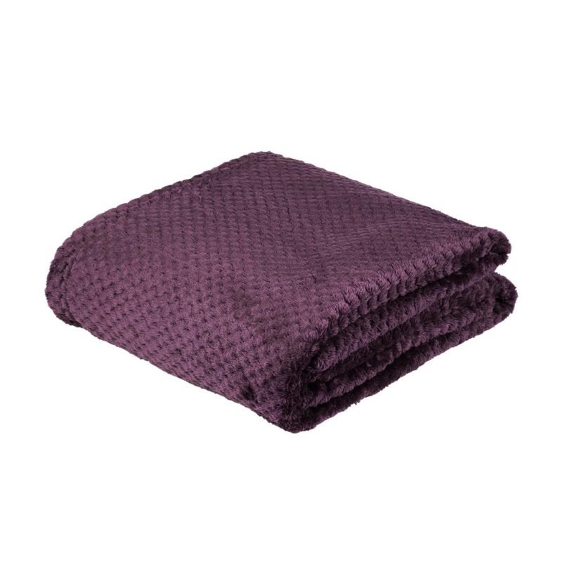 PLD395 Plaid Super Moelleux purple 100% recyclé