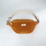 Banane velours côtelé bandoulière amovible - orange