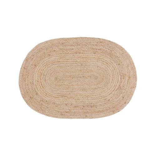 Tapis ovale 100% jute naturel