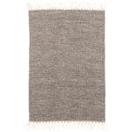 Tapis laine chinée taupe/beige - 60 x 90cm
