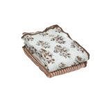 Lot de 2 torchons Hoya en gaze de coton imprimée blockprint - écru/terracotta