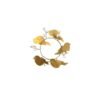 4 ronds de serviette feuilles et oiseaux assortis
