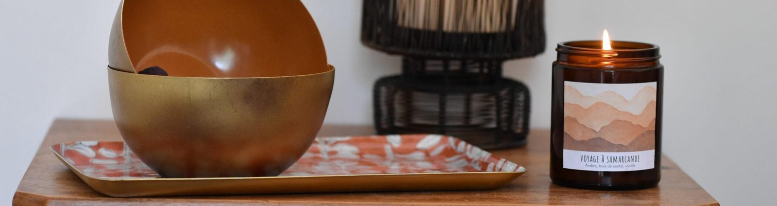 Lanterne métal "Zen" coloris bronze antique, 20 cm