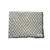 Nappe Bloom imprimée blockprint lin/baltique
