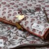 Lot de 2 serviettes "bloom" imprimées blockprint