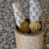 Lot de 2 serviettes "bloom" imprimées blockprint
