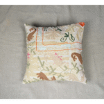 Housse de coussin "Havana" en  kantha vintage brodée Suzani - pièces uniques - 3