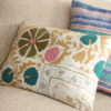 COU326-1 Housse de coussin Havana kantha vintage brodé Suzani