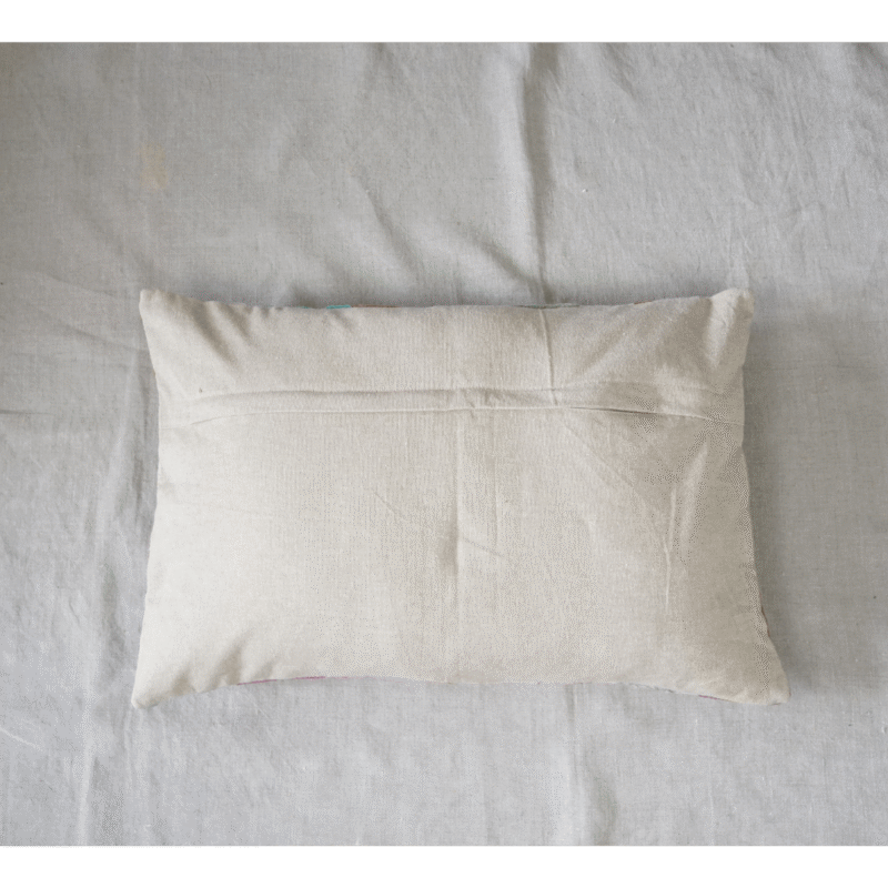 COU326-verso Housse de coussin Havana kantha vintage brodé Suzani