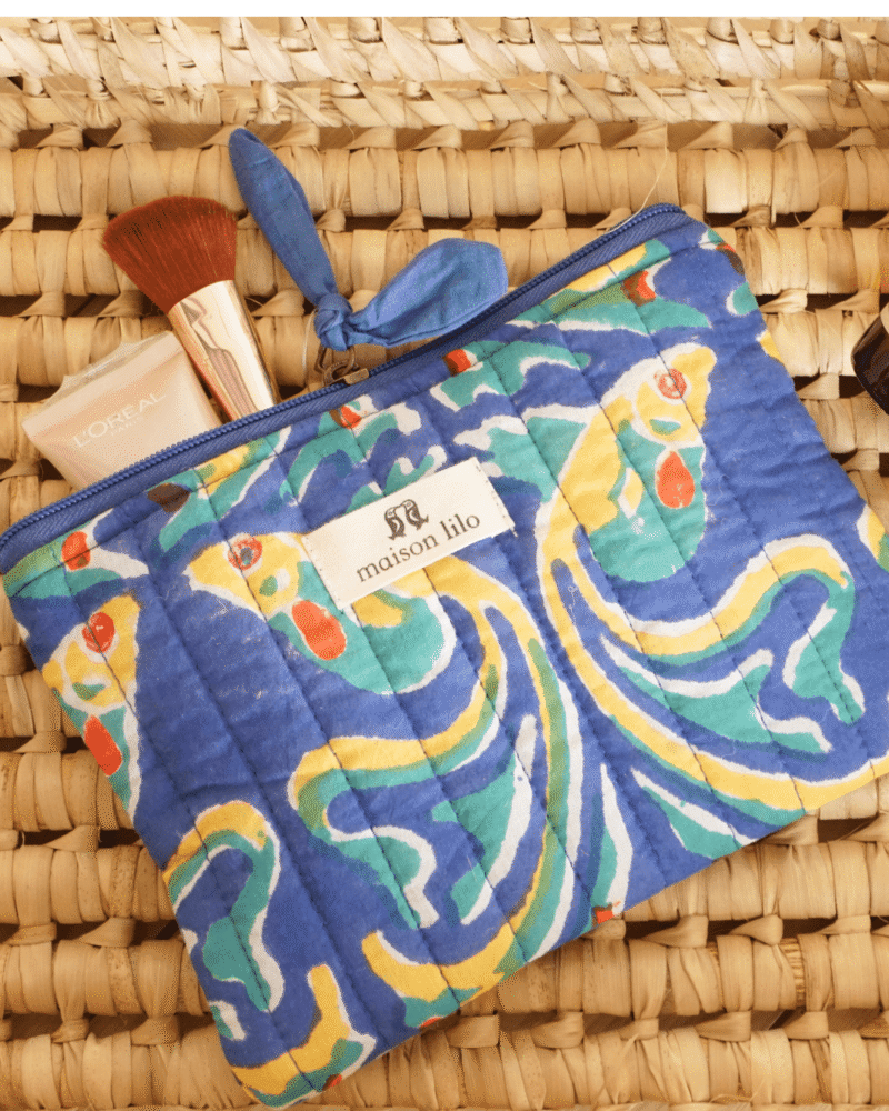 Pochette matelassée Fish