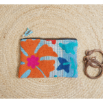 Pochette Ibiza kantha vintage brodé Suzani, couleurs vives - 1