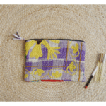 Pochette Ibiza kantha vintage brodé Suzani, couleurs vives - 3