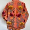 VEST008-8-2 Veste en velours corail brodée Suzani #9, TU