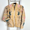 VEST012-14 Veste velours stonewash brodée Suzani #14, TU